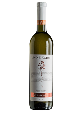 Bílé víno, Sylvánské zelené s přívlastkem, pozdní sběr polosuché, 2018